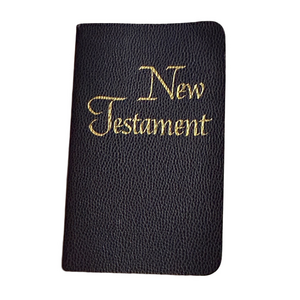 Mini Black Leather New Testament